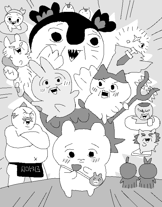 hackgay's tweet photo. 치이카와 인어섬 취업사기 대소동
~한놈과 두식이의 비밀~ https://t.co/VOBofX2GPx