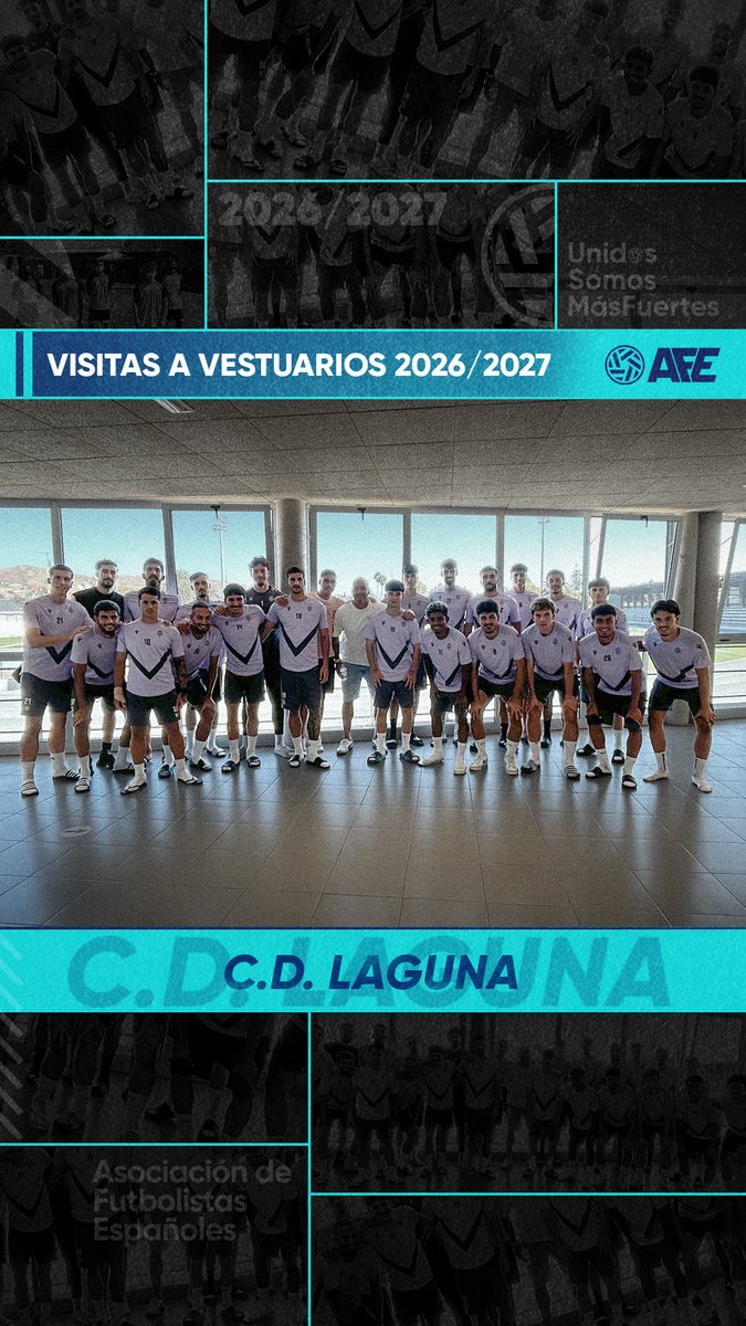afefutbol's tweet photo. 🤝⚽ VISITAS A VESTUARIOS

🗣️ Reuniones con las plantillas del RU Tenerife, el CD La Laguna, la UD Logroñés 'B' y el CDFC La Calzada.

💪 Llegar al vestuario es el primer paso para defender lo que es nuestro: exigir el cumplimiento de los derechos laborales y recordar que la organización sindical es la mejor herramienta de protección para el futbolista.

✅ Toda la fuerza y el respaldo colectivo para los cuatro grupos.