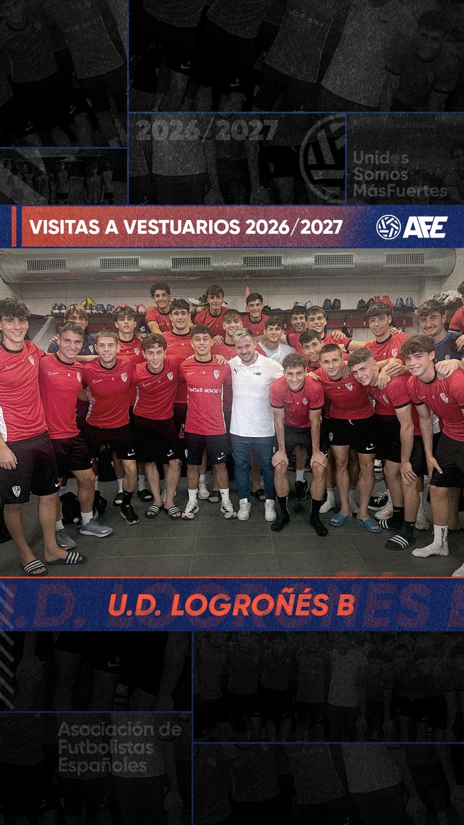 afefutbol's tweet photo. 🤝⚽ VISITAS A VESTUARIOS

🗣️ Reuniones con las plantillas del RU Tenerife, el CD La Laguna, la UD Logroñés 'B' y el CDFC La Calzada.

💪 Llegar al vestuario es el primer paso para defender lo que es nuestro: exigir el cumplimiento de los derechos laborales y recordar que la organización sindical es la mejor herramienta de protección para el futbolista.

✅ Toda la fuerza y el respaldo colectivo para los cuatro grupos.