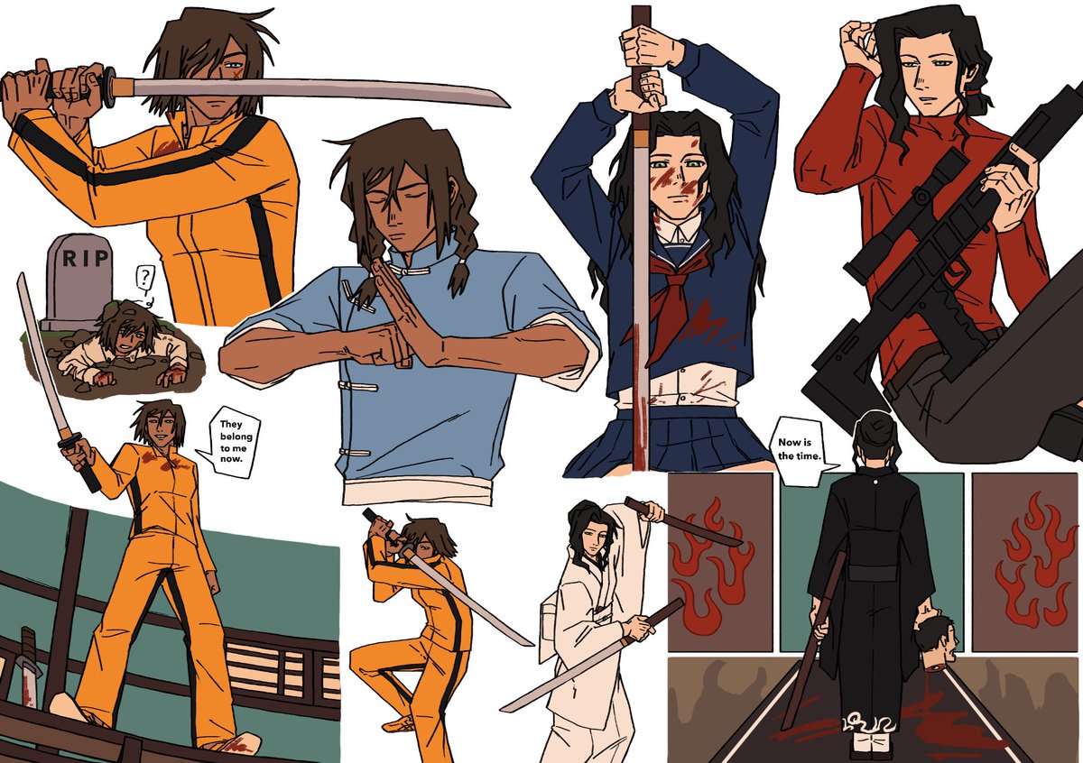 Siwan1270466's tweet photo. kill bill but #korrasami https://t.co/pIL131bw8E