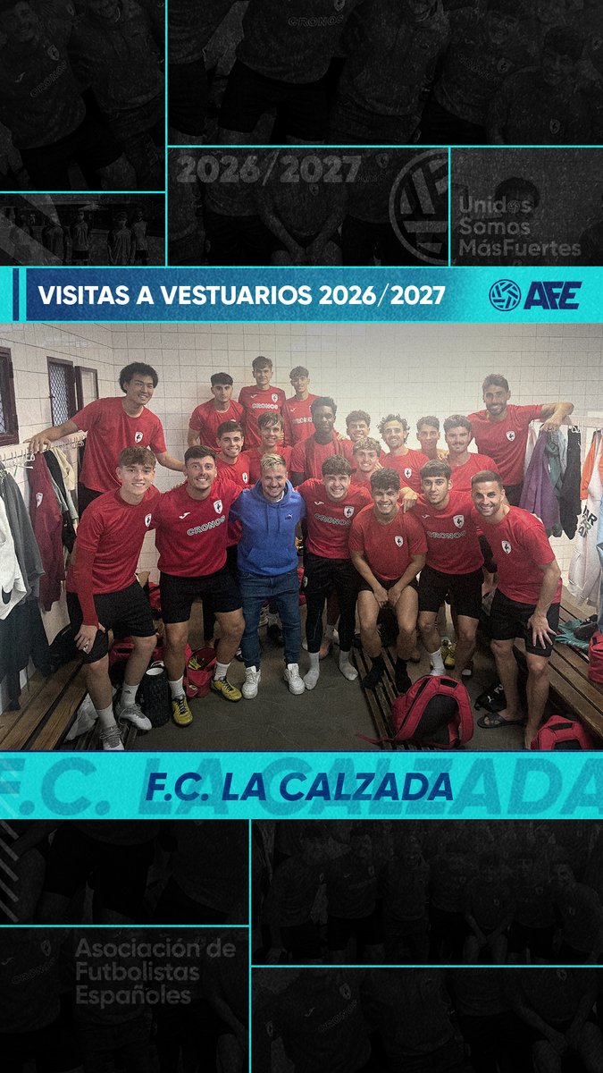 afefutbol's tweet photo. 🤝⚽ VISITAS A VESTUARIOS

🗣️ Reuniones con las plantillas del RU Tenerife, el CD La Laguna, la UD Logroñés 'B' y el CDFC La Calzada.

💪 Llegar al vestuario es el primer paso para defender lo que es nuestro: exigir el cumplimiento de los derechos laborales y recordar que la organización sindical es la mejor herramienta de protección para el futbolista.

✅ Toda la fuerza y el respaldo colectivo para los cuatro grupos.