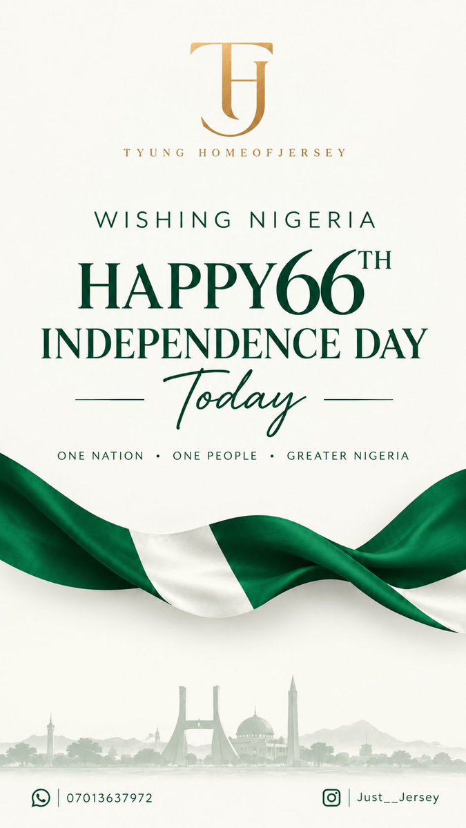 TYUNGOFLAGOS's tweet photo. From all of us at Homeofjersey🎉 https://t.co/LM5SXhneVR