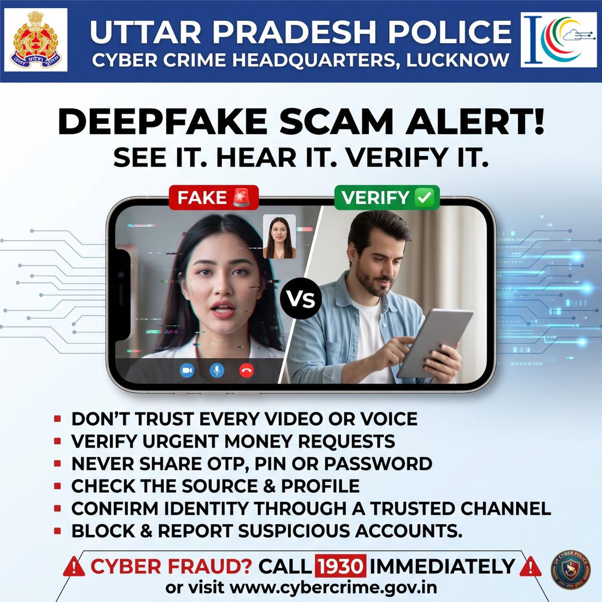 cyberpolice_up's tweet photo. 📞 National Cyber Crime Helpline Number:
👉 1930 (24×7, toll-free)
🌐 Online Complaint Portal:
👉 https://t.co/f6nbCSkM4A https://t.co/0bSDeHs8R5