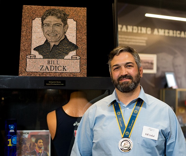 NWHOF's tweet photo. On October 1, 2006, USA Wrestling’s Bill Zadick wins gold, Mike Zadick wins silver and Sammie Henson and Donny Pritzlaff win bronze at the World Championships in Guangzhou, China. 

Sammie and Bill are both Distinguished Members of the National Wrestling Hall of Fame. 

#NWHOF50 https://t.co/USPLffU5yH