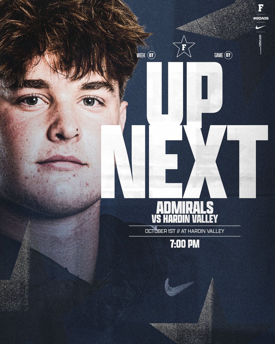 FarragutFB's tweet photo. 7 at Hardin Valley.
#GoAds | #ETB https://t.co/ZOp0zj82SQ