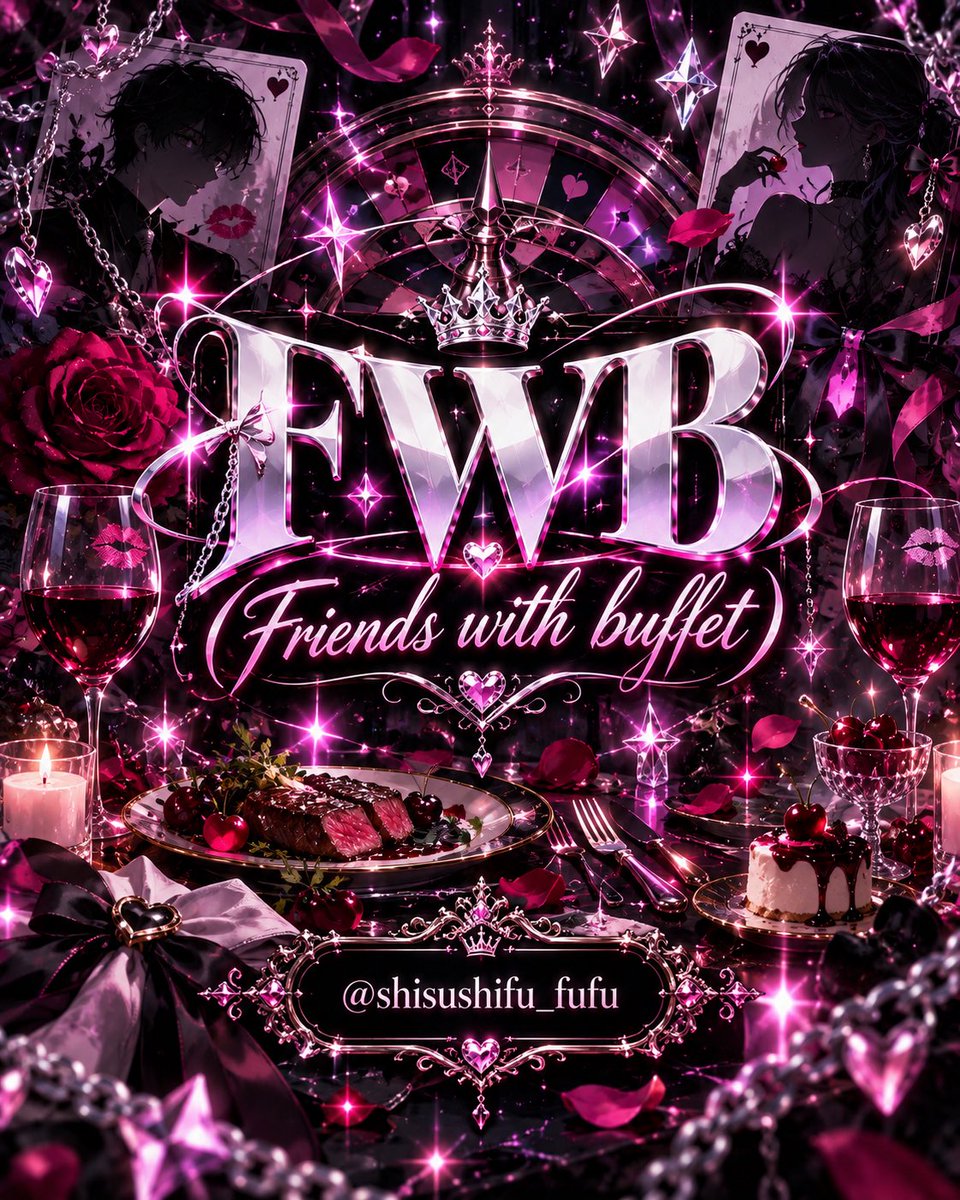 _SODAMNHOTX's tweet photo. 🎰 CHARACTER ROULETTE — DRAW RESULT

WORD BY
@Nostalgia75129

KEYWORD
「 FWB (Friends with buffet) 」

ASSIGNED TO
@shisushifu_fufu

Ready to create?
#CharacterRoulette https://t.co/dPIL7iHcIt