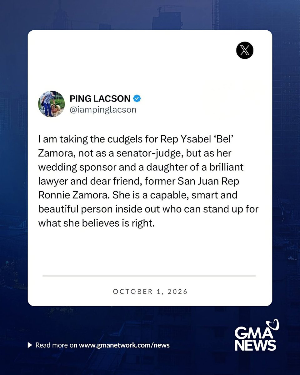 ElizaX11235813's tweet photo. Ay ninong pala ni Zamora si pingky...
So will he be taking the cudgels again for his inaanak on judgment Day and give Sara the guilt verdict.
#ConflictOfInterest
#VPonTrial https://t.co/1Kqk5LRpfX