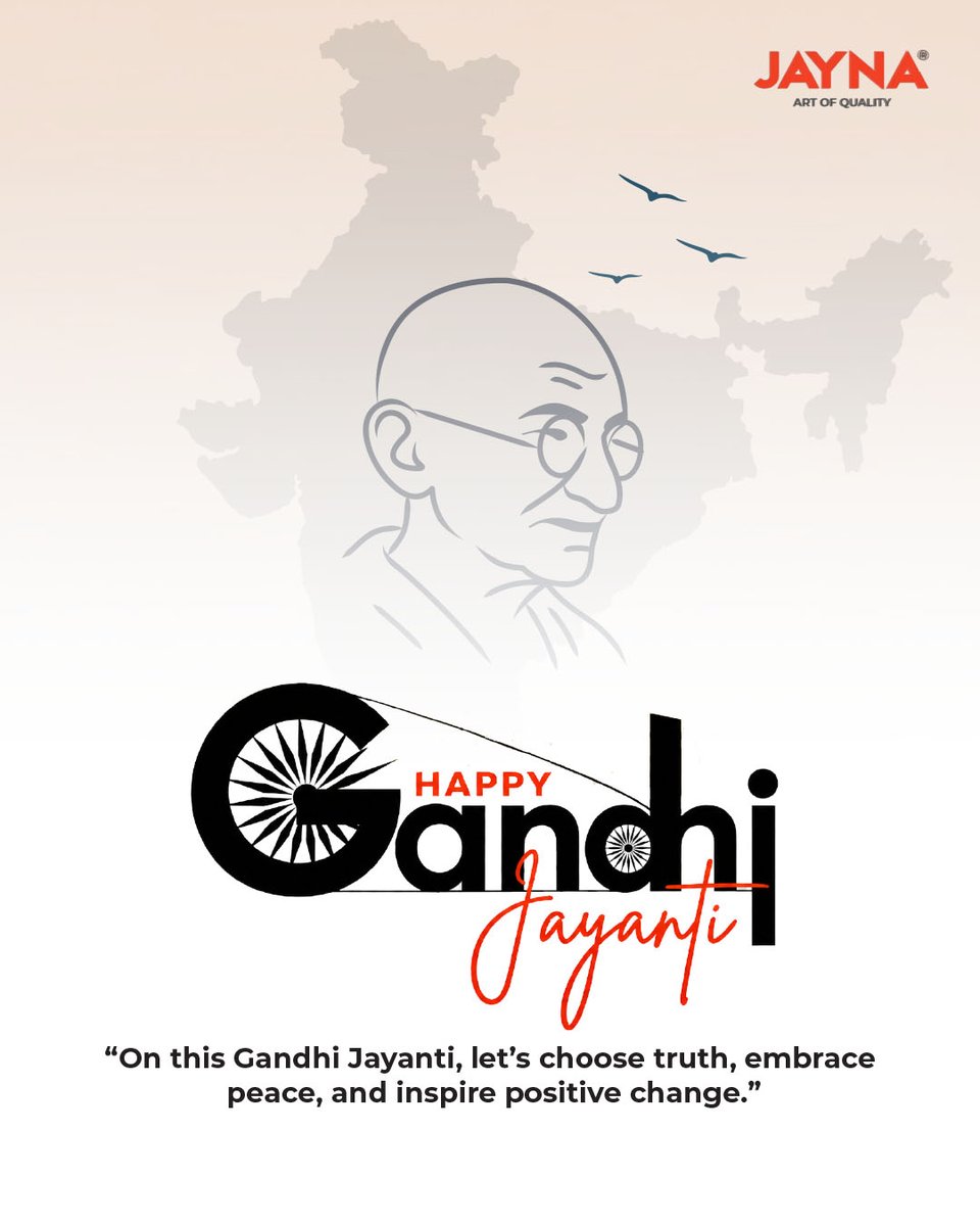 jaynasinks_'s tweet photo. Honouring the legacy of a man who showed the world that strength can be rooted in truth, simplicity, and peace.

#GandhiJayanti #MahatmaGandhi2026 #JaynaSinks #MahatmaGandhi https://t.co/IemSgUoPxs