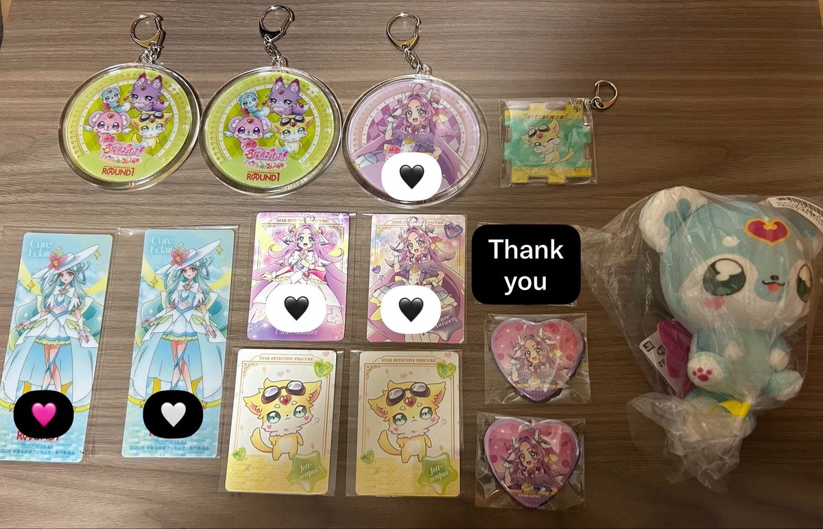 Prince_KP1o's tweet photo. 【交換】名探偵プリキュア

【譲】写真

【求】
同異種アルカナ、ミスティック
Ꭲジョイるるか缶バッジ
極楽湯系

ハートが付いてるのは同種
🖤»シャドウ
🤍»アルカナ
🩷»ミスティック

複数出しも可能です。
難しいとは思いますが宜しくお願い致します。 https://t.co/xD4x0YNMyL