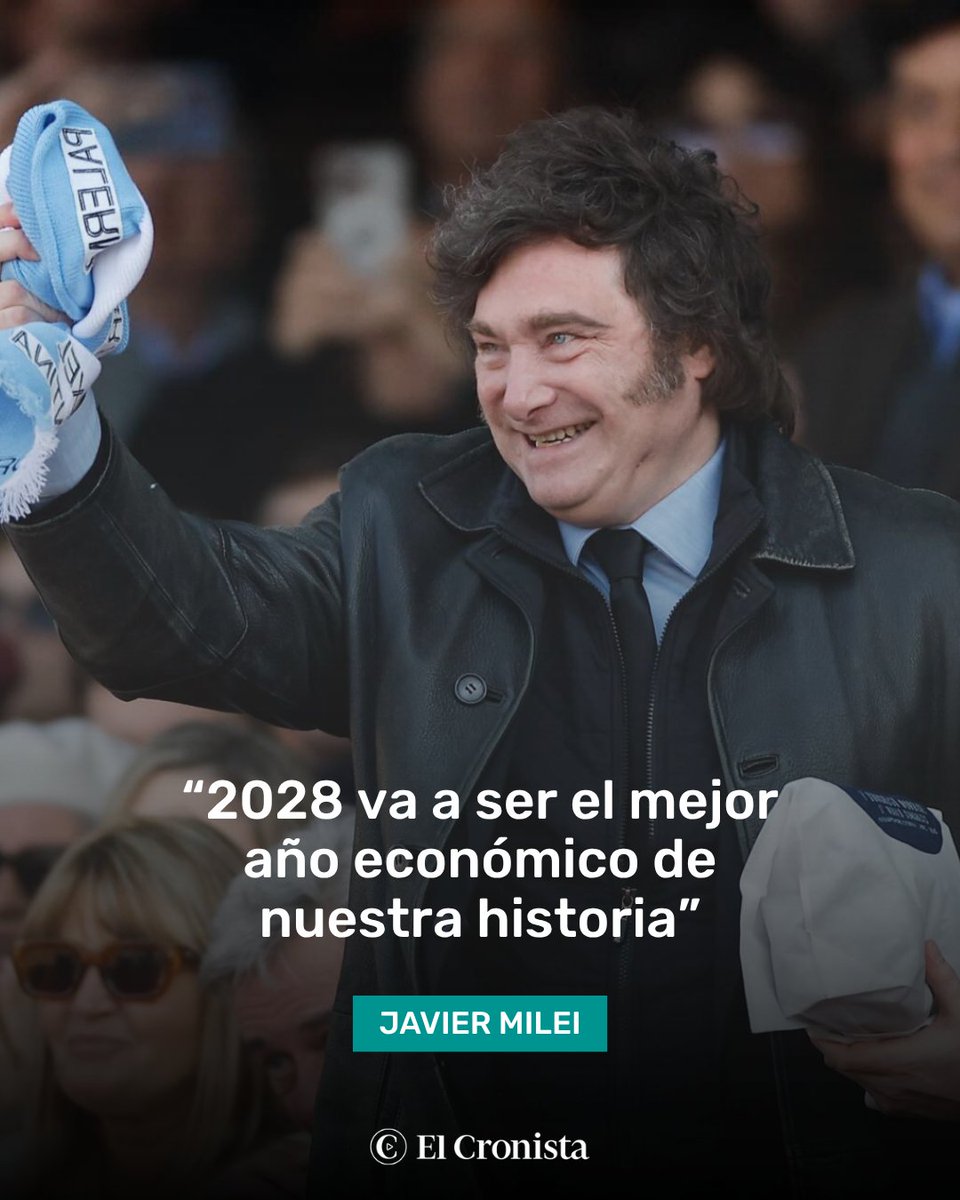 Cronistacom's tweet photo. "2028 SERÁ EL MEJOR AÑO ECONÓMICO DE NUESTRA HISTORIA": MILEI ABRIÓ EL ARGENTINA WEEK EN PARÍS

El presidente Javier Milei dio un discurso para iniciar el Argentina Week en París, un evento al que asiste el Gobierno nacional y 13 Gobernadores en busca de inversiones.

"2028 va a ser el mejor año económico de nuestra historia", vaticinó el mandatario.

¿Qué opinás de sus dichos? Te leemos en los comentarios.
