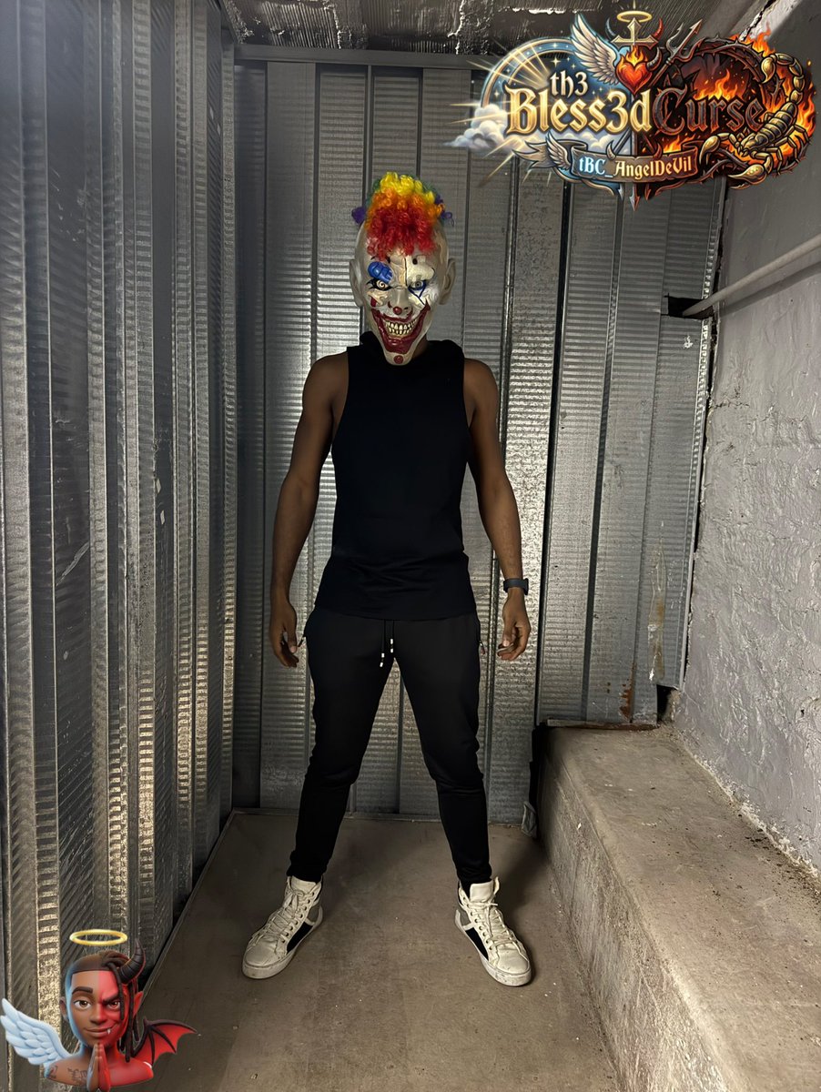 th3bless3dcurse's tweet photo. “Trick or treat? Both❗️❕ This one prefers his TREATS with throat n tongue TRICKS.” 🤡🎃👅 #StayTuned #Halloween #Treats #Staytunes 👼🏽😈 https://t.co/60eSYjKjTC