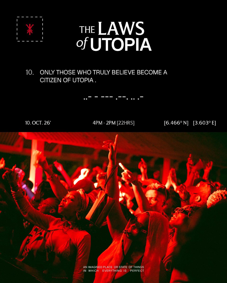 GRP_Collective's tweet photo. Our perfect place is almost ready but first the Laws Of UTOPIA. These are the guiding principles for V7. 

This is where we meet. 

https://t.co/udOc0xOEEi https://t.co/UcaVJ2M9A1