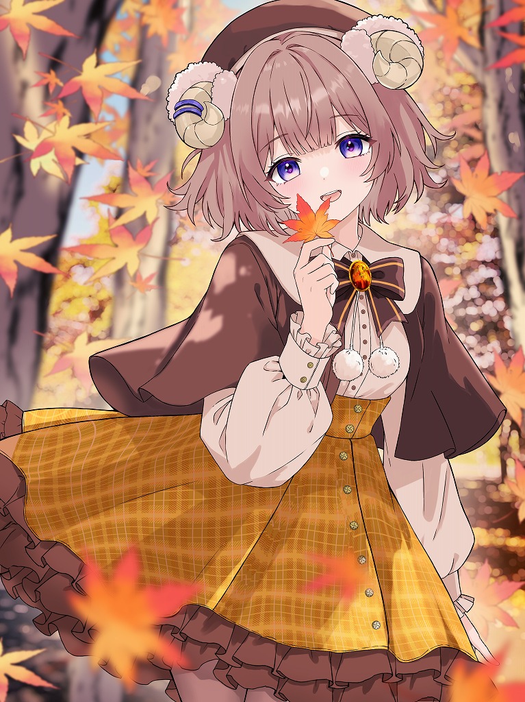 sugichan80_yu's tweet photo. 2026/10/01 VEE解散から個人勢へ。新たな門出を祝して(※)のファンアート。
秋っぽい感じに仕上げていただきました。今年は秋がそこそこありそうで良いね🐏🎵

※解散するとは思わなかったので後��け🫣

めろう⪩⪨(@Mellowdown0)様に書いていただきました。

#ななもなーと
#nanamonart https://t.co/RE1d3NvHBo
