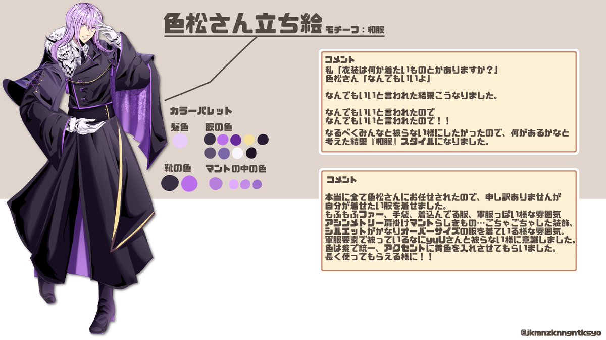 aiueomusubibi's tweet photo. 立ち絵の説明です https://t.co/rLm4EFG16N