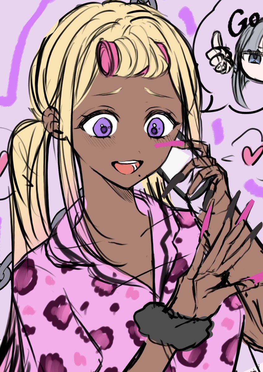 Amu_ne0's tweet photo. ギャルのオンオフ描くの楽しすぎ💕🫶 https://t.co/7GJiKNyL8r