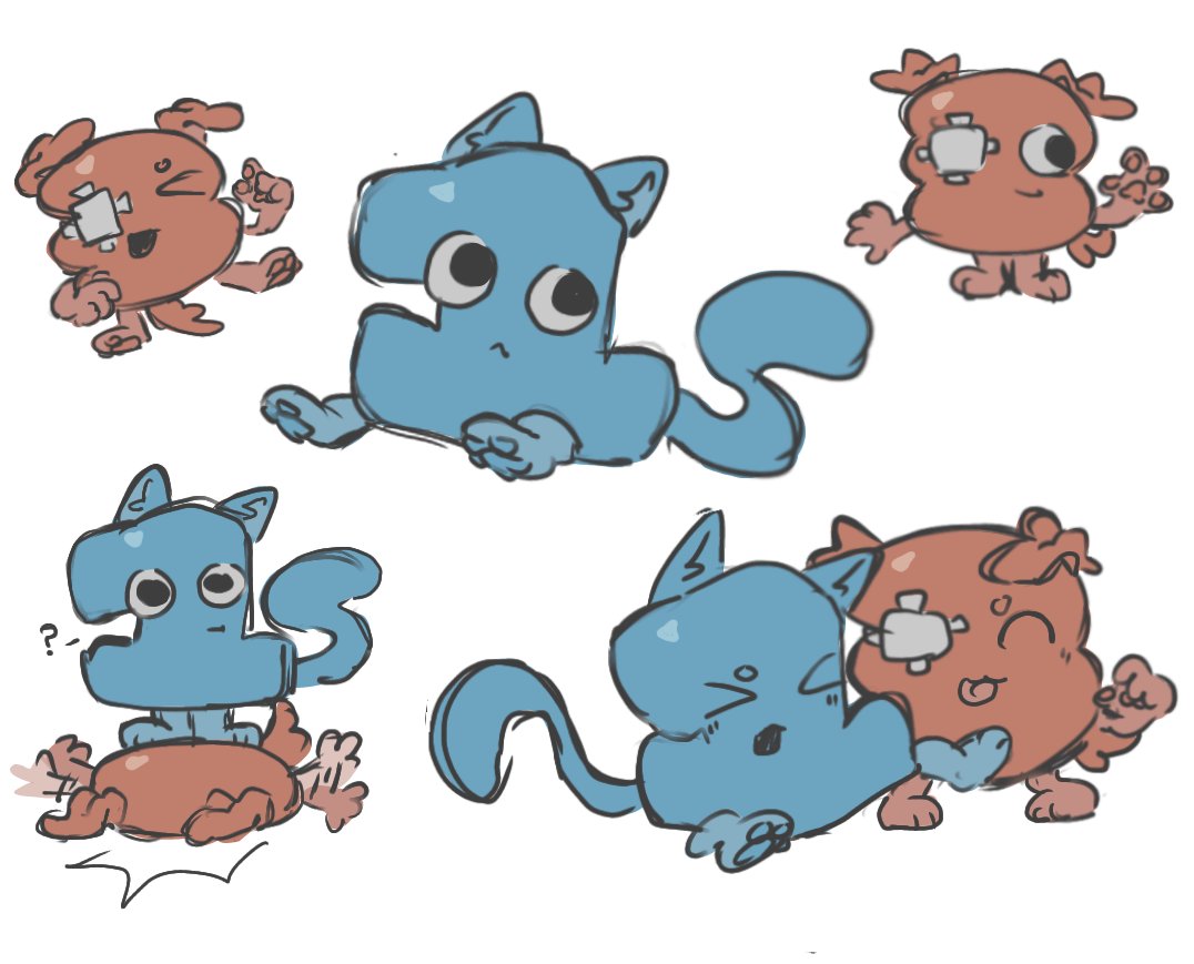 Loafisnotsilly's tweet photo. kittypuppy onethree doodles #onethree #threeone #xfohv https://t.co/mQv0USzAZ7
