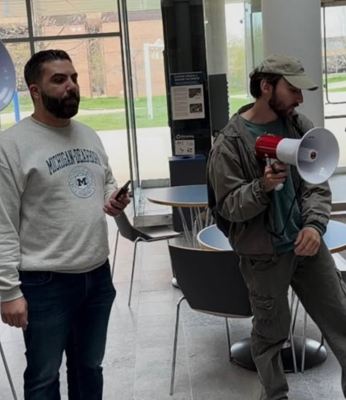 NizNellie3's tweet photo. 🚨  I won’t sugarcoat it: a pretty damn serious threat is looming over the University of Michigan, and it’s barely registering on anyone’s radar.

Amir Makled is an attorney in Dearborn, Michigan, and Abdul El-Sayed’s brother in the struggle.

He’s running in November for a seat on the University of Michigan Board of Regents.

Michigan voters elect the officials who govern the university that receives $1.3 BILLION in federal funding.

A seat on their Board of Regents is an 8-year-term.

If elected, he would gain significant influence over the entire university and $1.3 BILLION in federal funding.

Makled had multiple tweets praising Hezbollah terrorists, as well as praise for Iranian General Qassem Soleimani, which he deleted after being exposed. 

He appeared on U of M’s campus alongside Hasan Piker, who infamously declared, “It doesn’t matter if f*cking rapes happened on October 7th.”

Recently, 8 pro-Hamas students were federally indicted for unleashing a 2 year campaign of violence against Board Regents who supported Israel.

The pic on the right is Makled with Alex Sepulveda.

Alex was one of the 8 students arrested by the FBI. He threw chemical agents through the windows of Board Regents homes, as well as participated in violent attacks against university officials.  

Makled has participated in pro-Palestine rallies supporting student protesters, appearing directly alongside Rep. Rashida Tlaib.

If he wins this powerful seat, he would serve alongside the very regents who were ATTACKED and marked for death by the “Gang of 8 students” over their refusal to divest from Israel.

This is a dangerous new threshold in academia, and it’s a test run: if they can’t become professors, they’ll run for the seats that govern them.

@MikeRogersForMI 
@MIGOP 
@StephenM