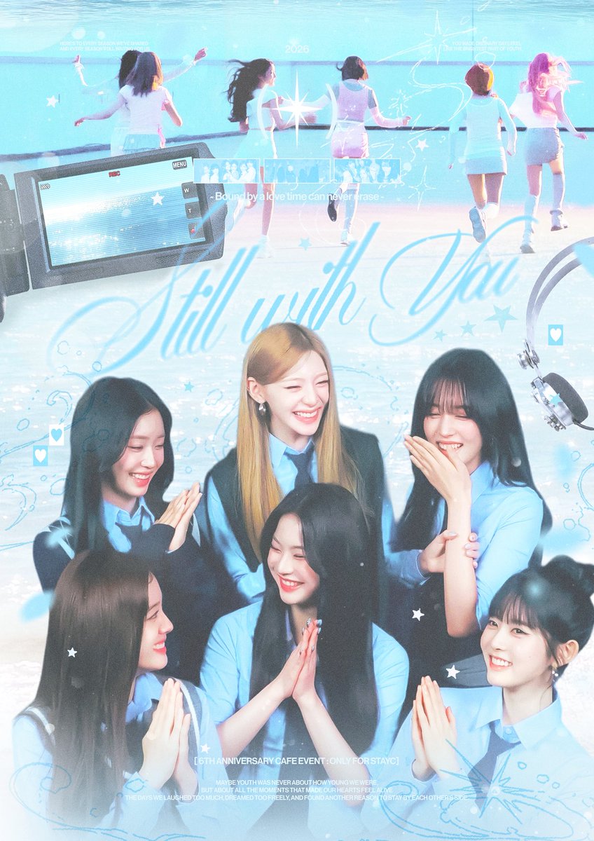 staycyooon's tweet photo. ¸¸✧･ﾟ•. 𝑺𝑻𝑰𝑳𝑳 𝑾𝑰𝑻𝑯 𝒀𝑶𝑼 +:｡:✧

-ʙᴏᴜɴᴅ ʙʏ ᴀ ʟᴏᴠᴇ ᴛɪᴍᴇ ᴄᴀɴ ɴᴇᴠᴇʀ ᴇʀᴀꜱᴇ-

🩵2026.11.12
📍카페몽글

#STILL_WITH_YOU
#스테이씨와_６년째사랑중
#스테이씨 #STAYC https://t.co/HpGqfQ6Onm