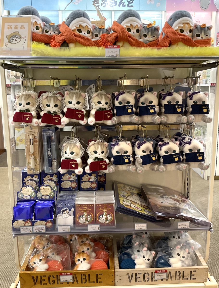 h_kiddyland's tweet photo. 🐾2F #mofusand🐾

📚10月2日(金)  新発売📚

クラシカルな装いのにゃんてぃーくシリーズ🎀やサメにゃん&amp;ちびにゃんのなかよしマフラーぬいぐるみ🧣など、新商品が多数入荷しました✨  

マスコットポーチやぬいぐるみ付きメジャーもオススメです🧶

ぜひチェックしてみてください✨

@mofu_sand https://t.co/WlHncukDEu