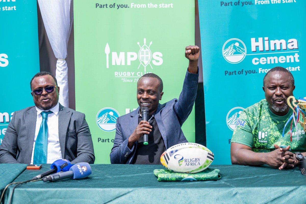 UgWonderland's tweet photo. #HimaCement has committed UGX 250 million over two years to support Makerere Impis Rugby Club. The partnership will contribute to the club’s preparations, operations and Uganda Rugby Premiership campaign, with the new Hima Impis jerseys also unveiled at the Graveyard.
@ImpisRFC https://t.co/17VYd0iynH