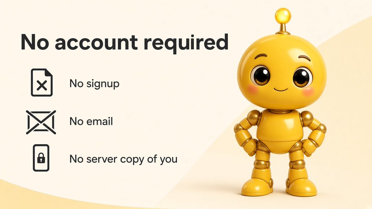 SIBNBTECH's tweet photo. No signup.
No email.
No server copy of your memory.

Passkey. On-device brain. Sealed asks.
https://t.co/LVKgxnMiC0 https://t.co/xHGKi3yGq8