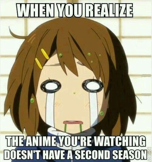 Neon_jackson's tweet photo. When the anime ends on a cliffhanger and Season 2 is nowhere to be found 💀💔 https://t.co/H3ijHDqWUM