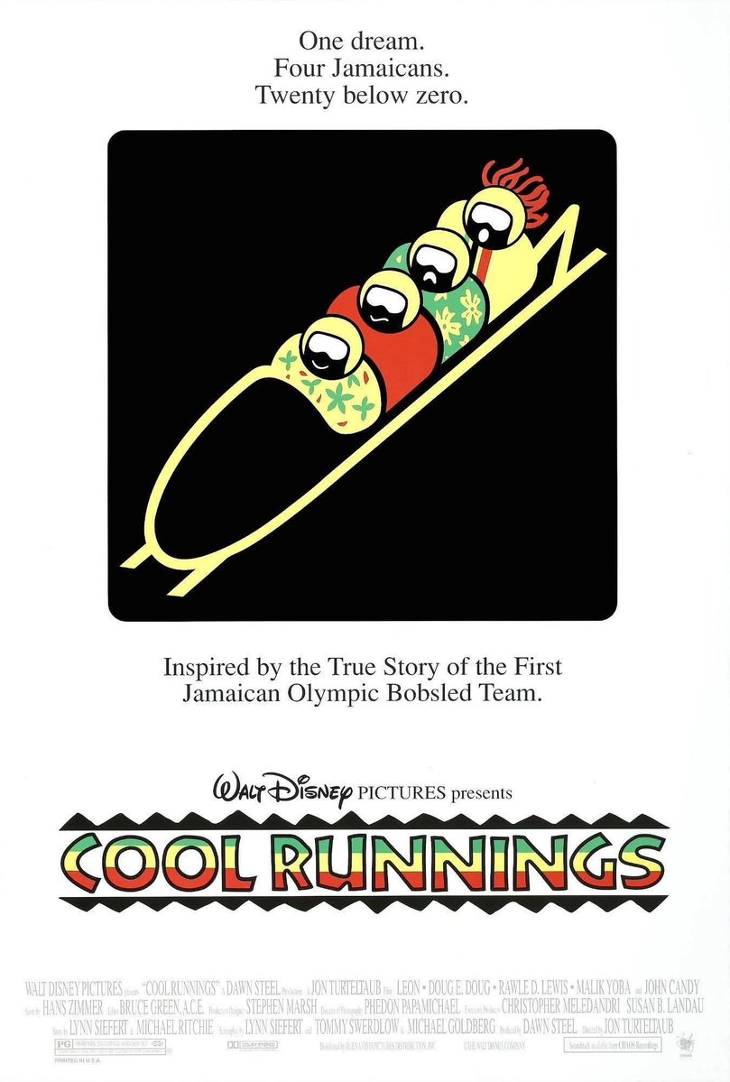 DaveBuzan's tweet photo. "Cool Runnings" was released on this day in 1993. Inspirational sports comedy from director Jon Turteltaub and screenwriters Lynn Siefert, Tommy Swerdlow and Michael Goldberg.

Highlights: Extraordinary performance by John Candy (worthy of an Oscar nomination); terrific editing by Bruce Green; excellent Hans Zimmer score.

"Cool Runnings" took home box office gold, grossing nearly 10 times its production budget worldwide. It was also a substantial success on VHS.

The movie was underrated then, and it is underrated now. One of the best sports films of the 90s, its message of sportsmanship and the power of second chances is more timely today than ever.

Among my ten favorite films of 1993