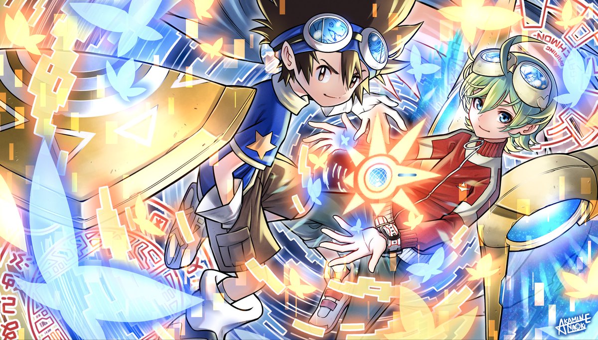 Akamine_Naoki's tweet photo. #アプモン10周年
#デジモン #Digimon #appmon

アプモン10周年！
ガッチおめでとうございます！✨

アプモンの漫画を描かせていただき、たくさんの経験や思い出を本当にありがとうございます！

今でもデジモンカードでアプモンやデジモン達をたくさん描かせていただき、すごく幸せで大変光栄に思っております！

アプモン達がずっと大好きです！

アプモン漫画連載時に
渡辺けんじ先生にいただいたサインは一生の宝物です！✨