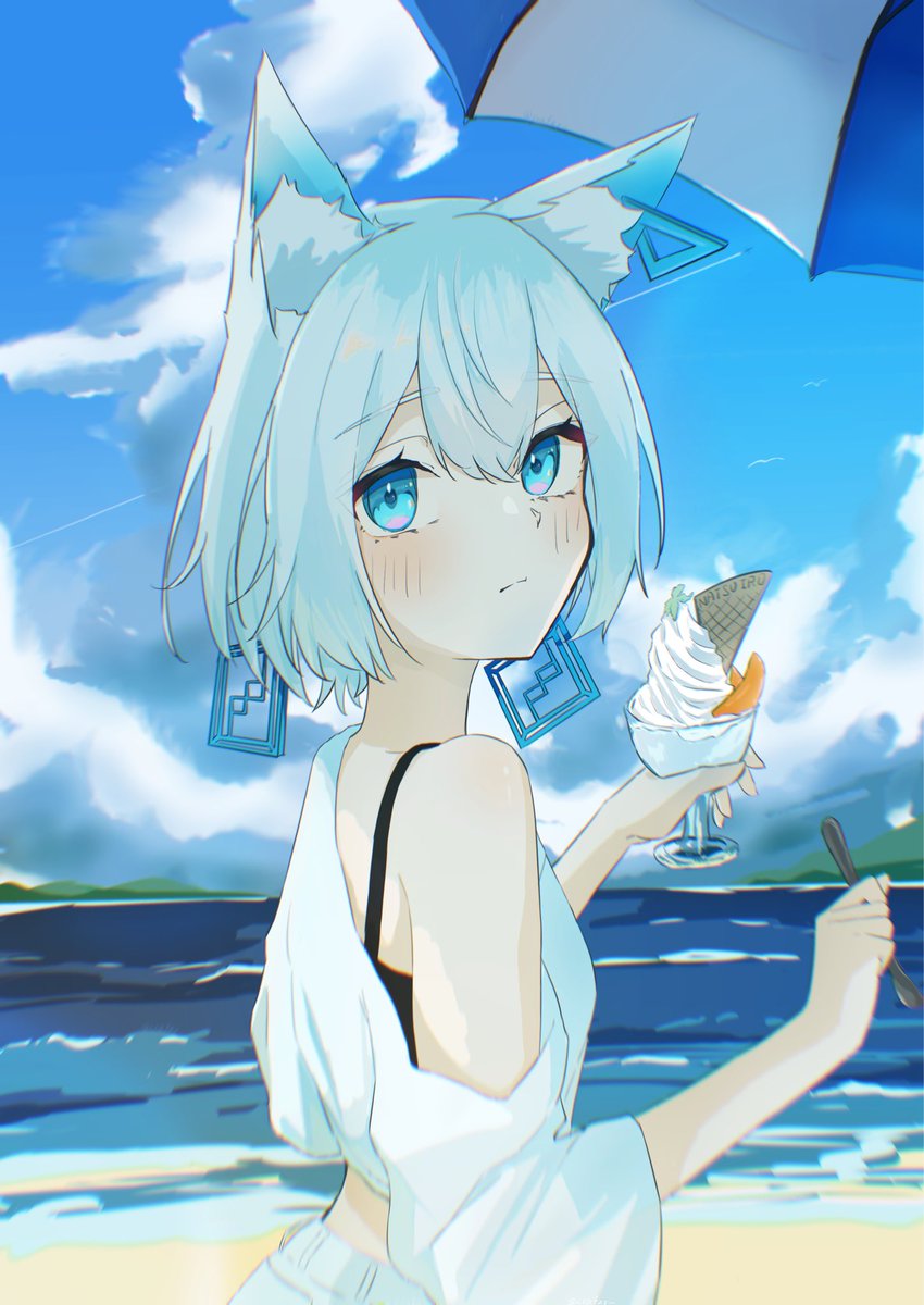 crafzy_'s tweet photo. #狐子美術部 
夏の思い出の狐子ちゃん https://t.co/pR4Sxs3s4X