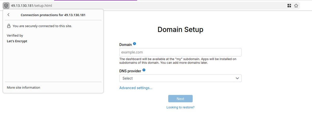 gramakri's tweet photo. Woo hoo, brave new world. No more scary and fearmongering browser UI to skip over from the next Cloudron release.

https://t.co/13b4VqOlqx https://t.co/zEgrN3dxsA