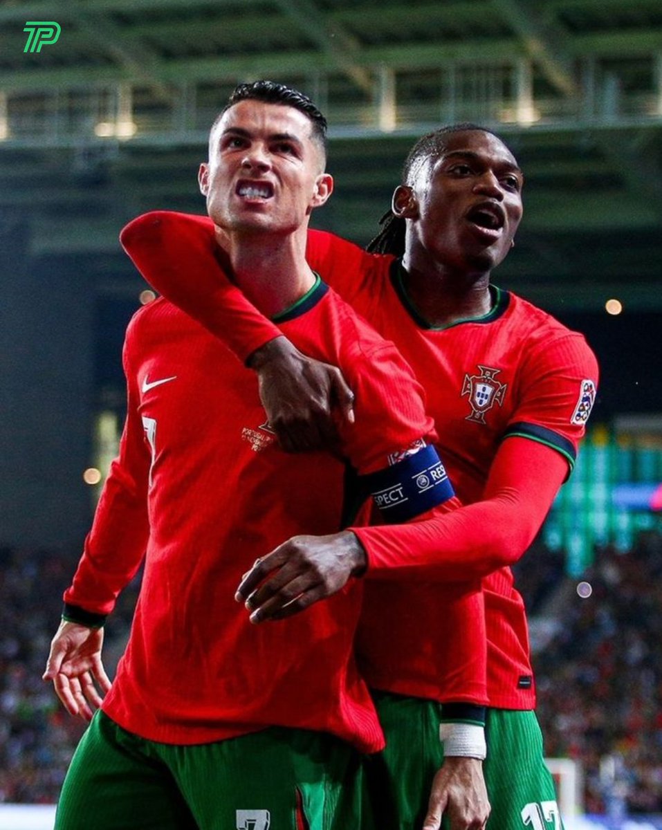 ThePitchlineX's tweet photo. Rafael Leao will wear Portugal's No 7⃣ Shirt in Today's match against Denmark.

After Cristiano Exit in the Portugal Camp, Portugal has released their Squad who will play their today's match against Denmark and has handed over the No 7⃣ Shirt to Rafael Leao. https://t.co/LHJKIfgSlH