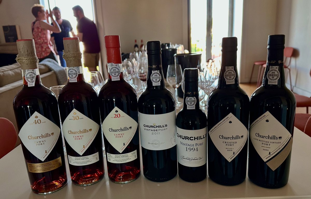 HarmonfgCaseLNb's tweet photo. Ron took very good care of us yesterday when visiting Churchill’s Port Lodge in Gaia. Thanks also to Matheus and Ana Pinho! An intriguing and educational tasting to commence Port Harvest Tour 2. Now back up to the Douro for some real adventures! https://t.co/qb1SsGYIrW