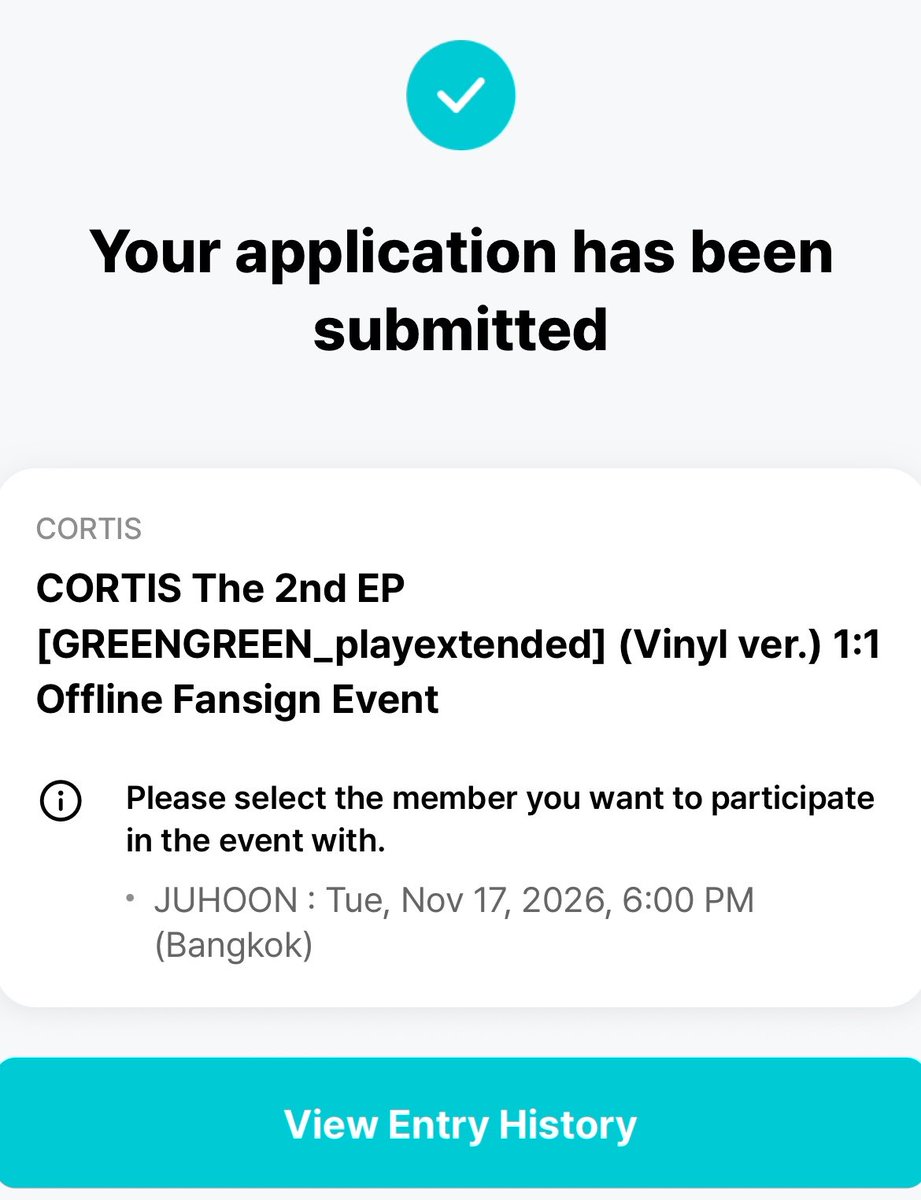 joyride0603's tweet photo. บนค่ะ 🙇🏻‍♀️ / rt อย่างเดียว 😽

ถ้าเรามีชื่อได้เข้าร่วม CORTIS The 2nd EP [GREENGREEN_playextended] (Vinyl ver.) 1:1 Offline Fansign Event กับน้องจูน เราจะแจกคอร์ติสบอล poyoyoi ให้ 1 คนค่ะ (สีออริจินอล - ไม่มีการ์ด) 🐢🐷

สาธุ ~ ขอให้เราได้ไปเจอจูฮุนด้วยเต๊อะ 🥹🙏🏻
 #CORTIS #JUHOON https://t.co/WAU1zSpUvH
