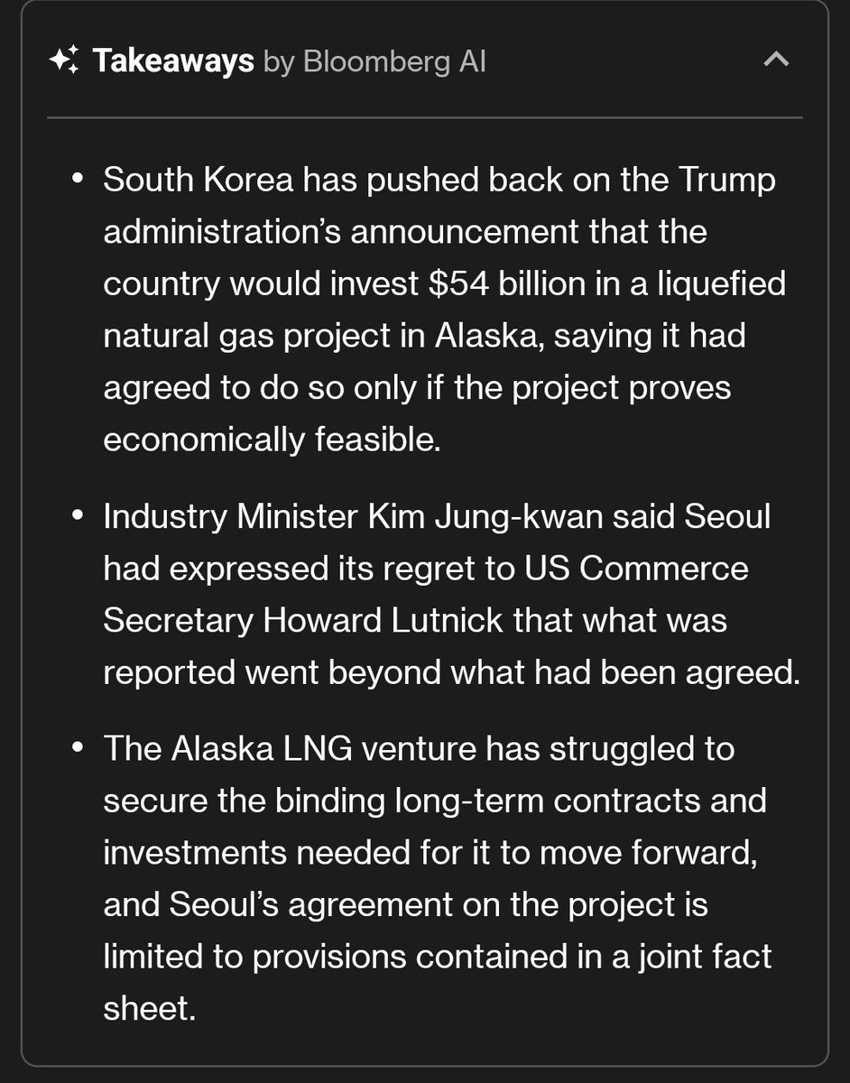 scottlincicome's tweet photo. Of course, of course: "Korea Disputes Trump’s Claim It Agreed to Invest in Alaska LNG" https://t.co/6LsBdT3oE5 https://t.co/3I46DHo3as