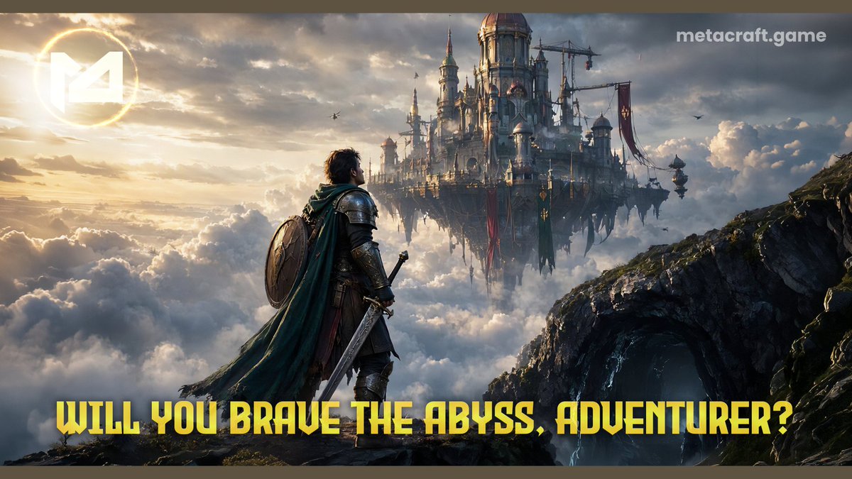 MetaCraftEN's tweet photo. 🛡 Peace shattered when a massive Sky City appeared, opening dangerous caves across the mainland.

🗡 Legends speak of a deadly dragon &amp; unmatched treasure waiting in the clouds.

🐉✨ Will you brave the abyss, adventurer?

#MetaCraftGame $MCT https://t.co/oqUJgxQHr0