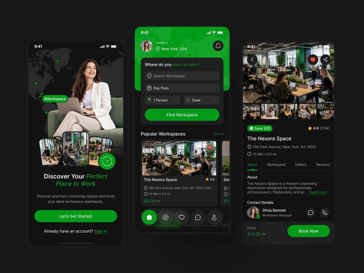insight_lancer's tweet photo. Coworking Space App UIUX Design | Figma
Behance : https://t.co/vmqt1QFYv1
Dribbble : https://t.co/aTJcLuOSZk
#coworkingspaceapp #uiuxdesign #figma #mobileappdesign #workspaceapp #appuidesign https://t.co/Hi9FtS2dqm