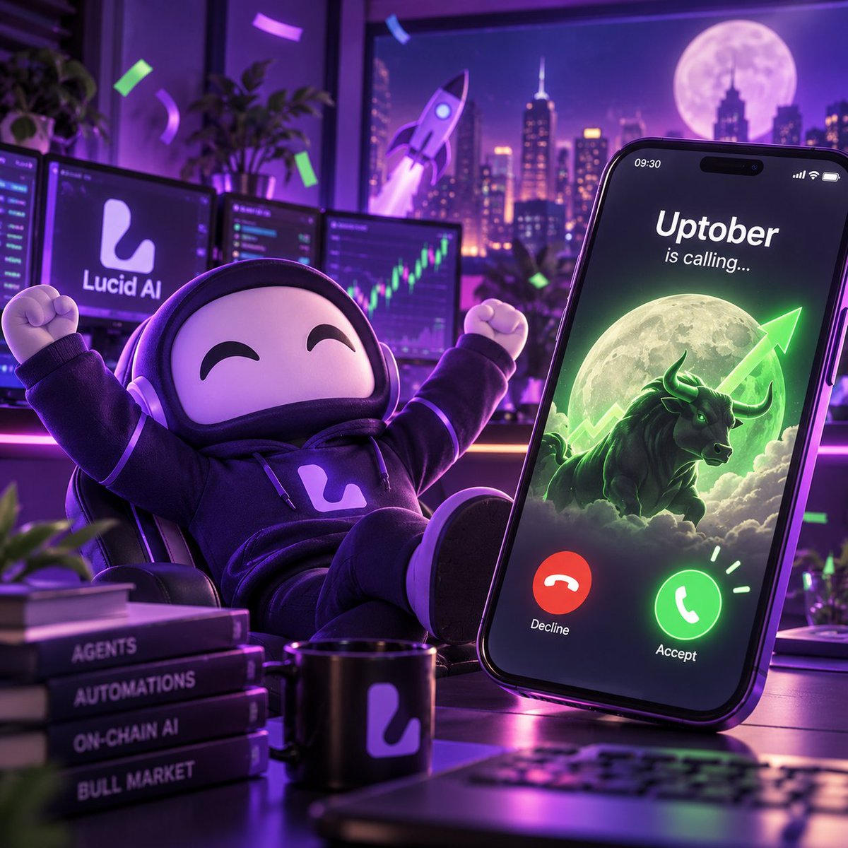 LucidChain's tweet photo. GM Lucid AI agents.

UPtober is calling us, be ready for big things this month! https://t.co/v7V7ns0Z3v
