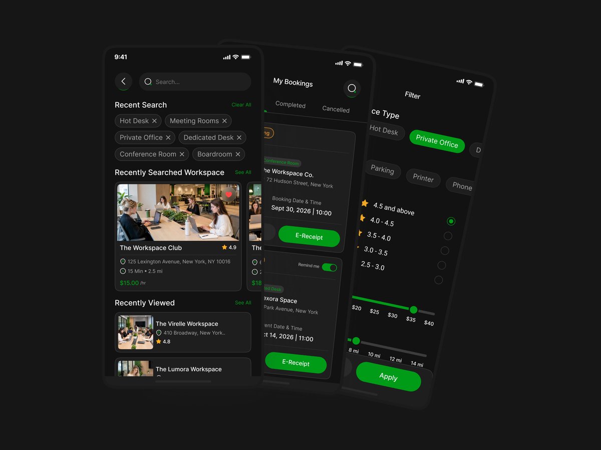 insight_lancer's tweet photo. Coworking Space App UIUX Design | Figma
Behance : https://t.co/vmqt1QGwkz
Dribbble : https://t.co/aTJcLuPqOS
#coworkingspaceapp #uiuxdesign #figma #mobileappdesign #workspaceapp #appuidesign https://t.co/CMTepm7q2N