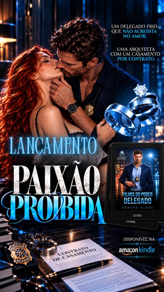 samiraentrepagi's tweet photo. 🚨 ALERTA DE LANÇAMENTO 🚨

📖 Filhos do poder: Delegado 
🖋️ Renata Alves

💔 Ele não acreditava no amor. 
❤️‍🩹 Ela nunca imaginou se apaixonar por um homem como ele. 

📍 Disponível na Amazon e Kindle Unlimited 
🔗 https://t.co/wWf1KROALV https://t.co/11r0O2eBSk