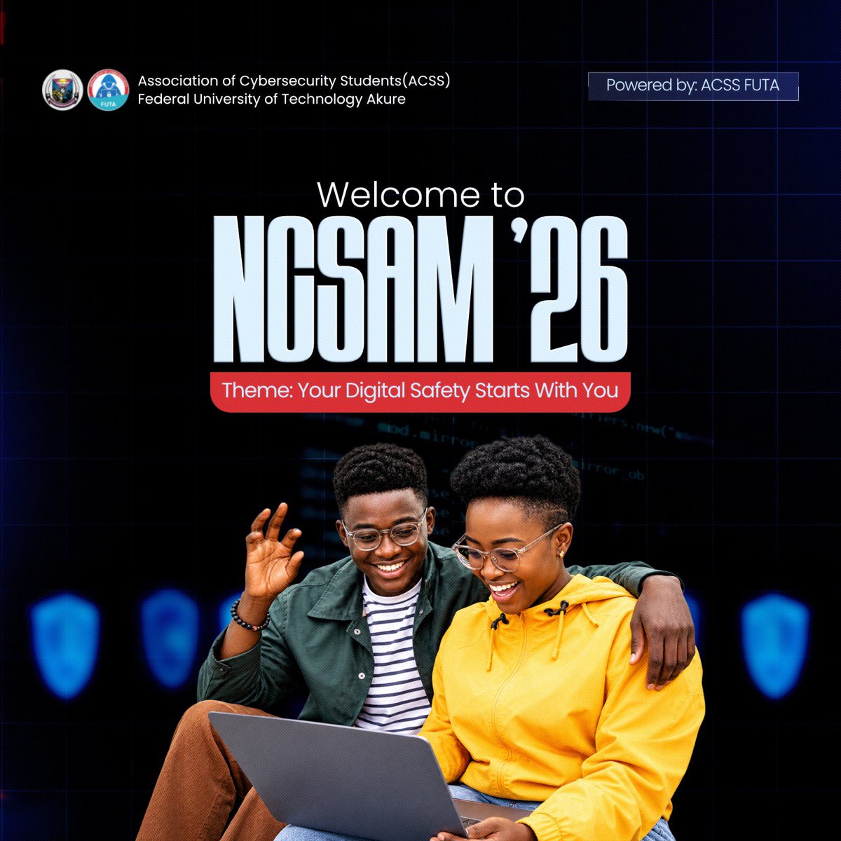 acss_futa's tweet photo. Guess what day it is? 👀

Welcome to #NCSAM26! 🎉🔐

ACSS FUTA is officially kicking off National Cybersecurity Awareness Month!

Get ready for practical tips, useful insights, and everything you need to navigate the digital world safely. 💡⚡
#CyberSecurityAwareness https://t.co/fYqKFWiMcj