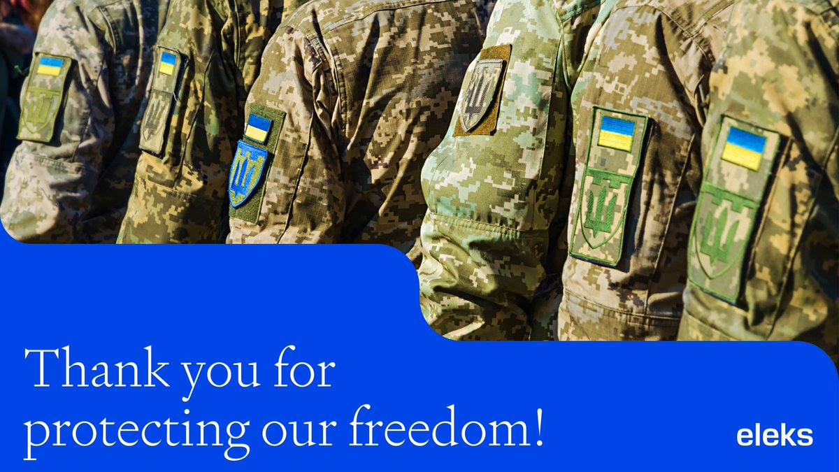 ELEKSSoftware's tweet photo. On the Day of Defenders of Ukraine, we want to thank every defender of Ukraine, whether you serve today or have served before. Your courage is the foundation everything else is built on. https://t.co/dpqpJAM5JV