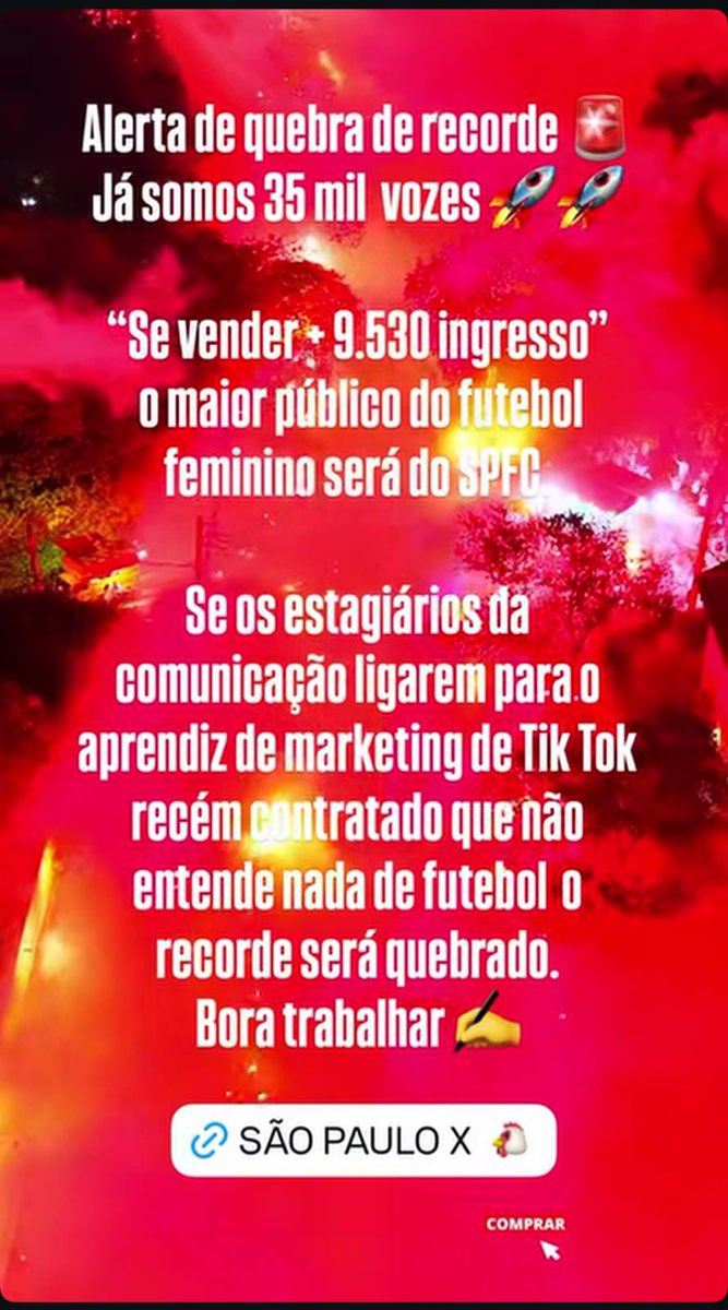 offtine's tweet photo. Que vontade de chorar... Não é sobre um possível recorde, não é sobre a final, e sim sobre a construção de tudo até chegar aqui. https://t.co/wt9VbJ11YI