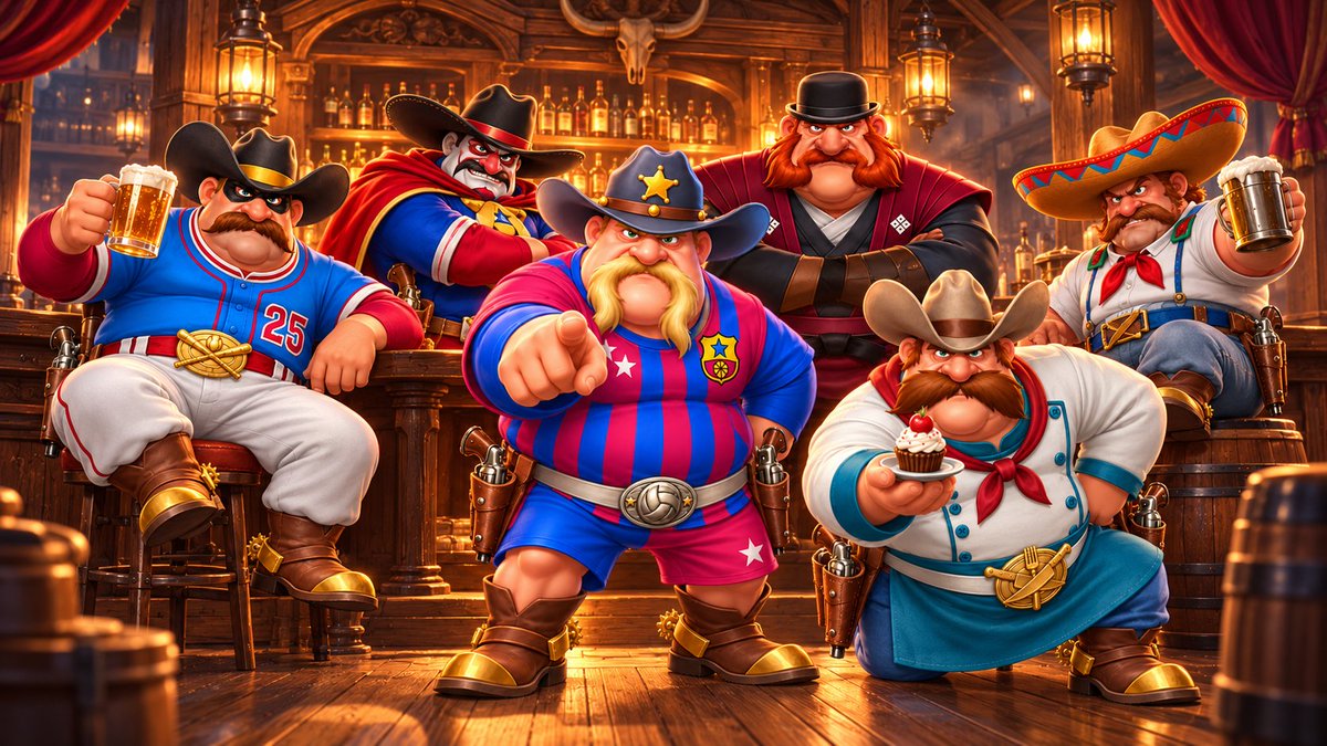 carnivalcowboys's tweet photo. Six cowboys walk into a bar.
Even the cupcake looks like a threat. 🧁

Welcome to Carnival Cowboys 🤠
Fear these cowboys.
Ruthless rules. Screaming counts as cardio.

Which troublemaker will you mint?

Created by @Dragondreamstu1 https://t.co/MaXbByewhW