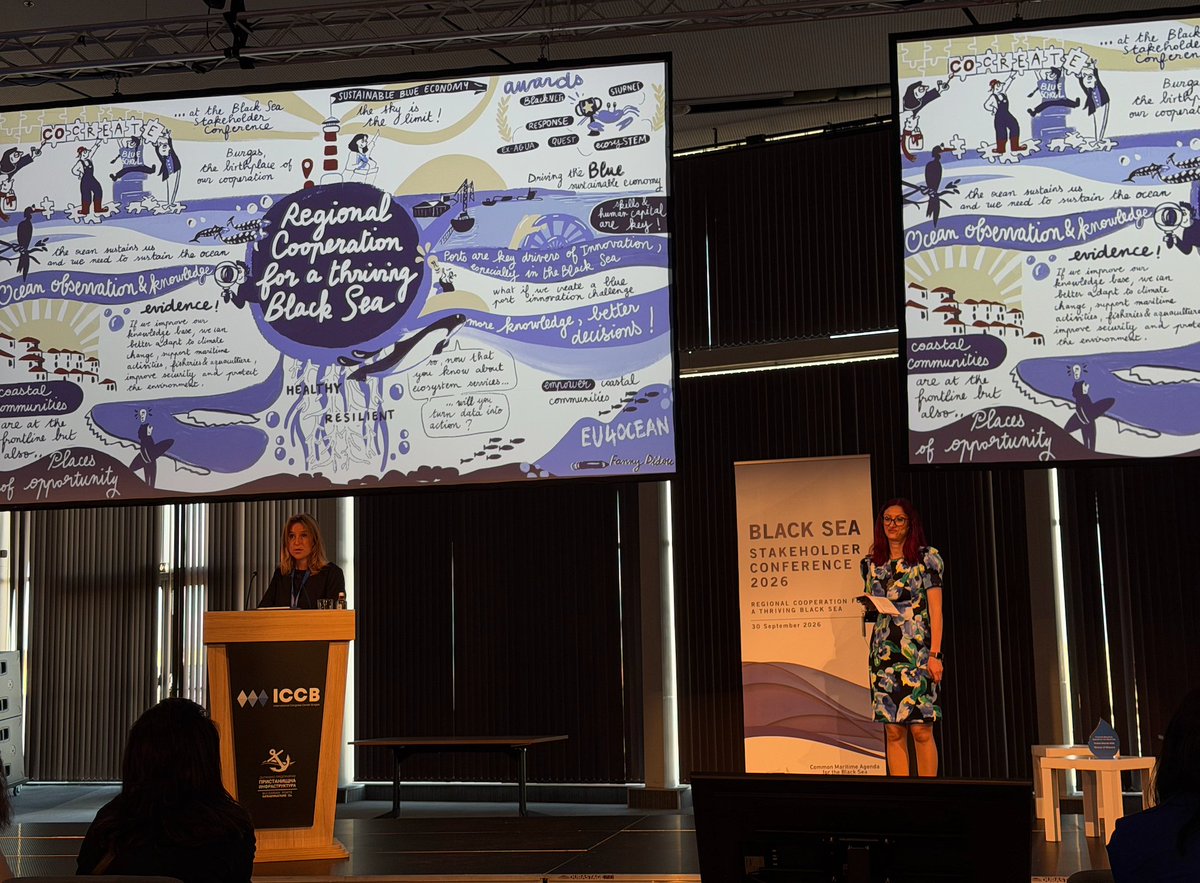 PonticaVia69014's tweet photo. Via Pontica at the CMA Black Sea conference in Burgas: an important day for networking and knowledge exchange for #SeaGrow and #AlgaeRevive. Speakers included Charlina Vitcheva, Evtim Miloshev and Ivan Paligorov. https://t.co/Qf6RsfFpPK