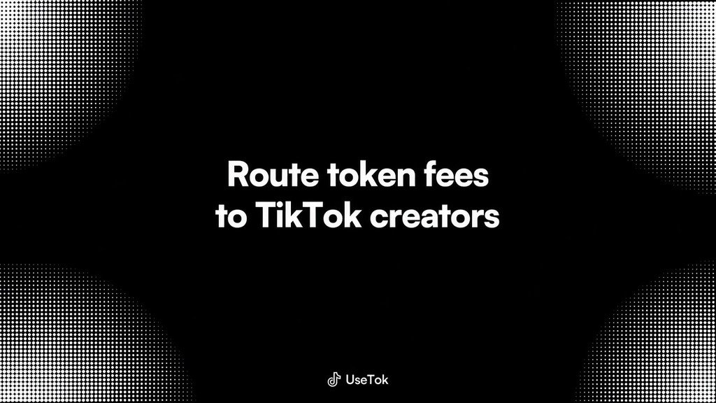 UseTokPaid's tweet photo. UseTok is the fee path for TikTok coins.

Keep launching.

And we're just getting started. https://t.co/VOMRfITkJU