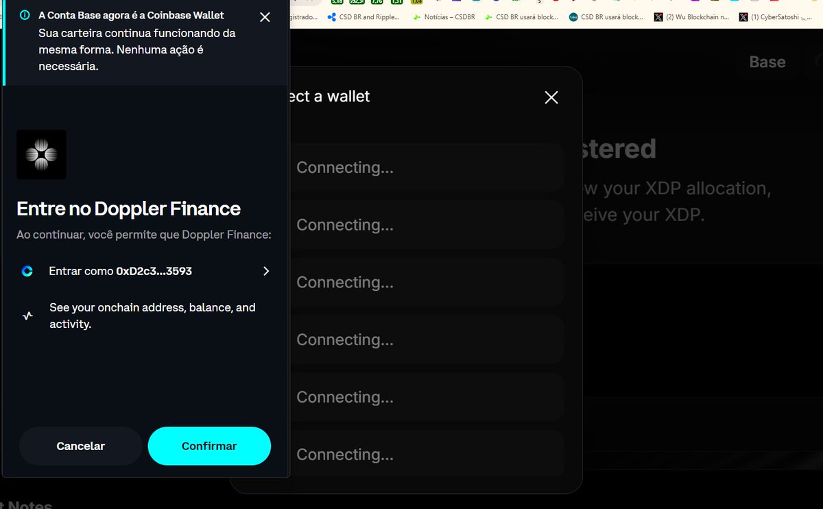 BitCrypto01's tweet photo. @doppler_fi Como pode ver o endereço feito no cadastro da reivindicação do Airdrop do XDP é com final ...dEbC mas ao conectar a carteira ela mostra outra conta como posso resolver isso? E cada vez que desconecto a carteira do site e faço o procedimento do e-mail e código o endereço muda. https://t.co/0rCcBSuLnW