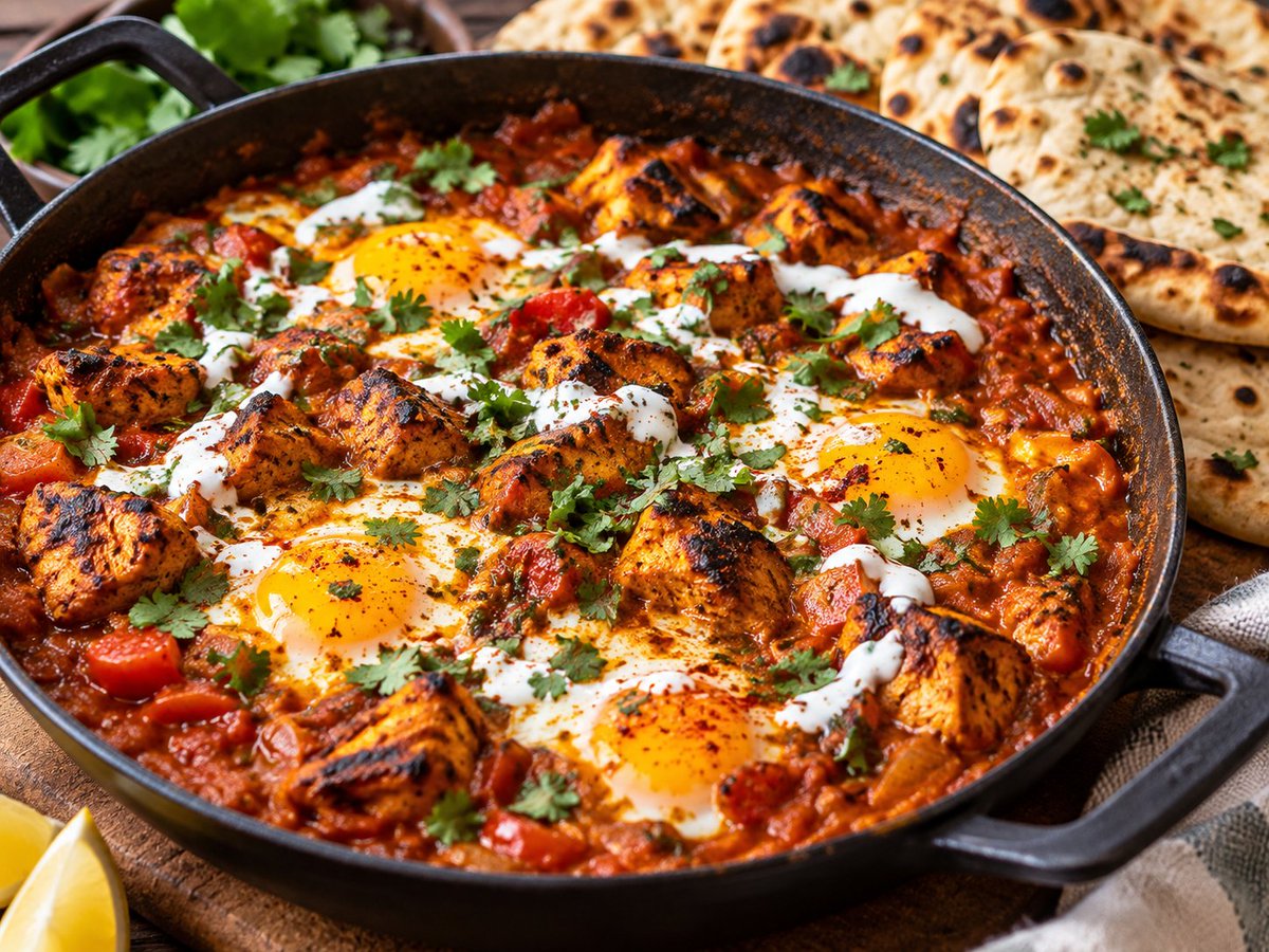 DavidMKeyes's tweet photo. 🚨🚨 In honor of heroic Indian pilot, Israel launches new national dish: chicken tikka mashakshuka https://t.co/gJ3qkp1QjX