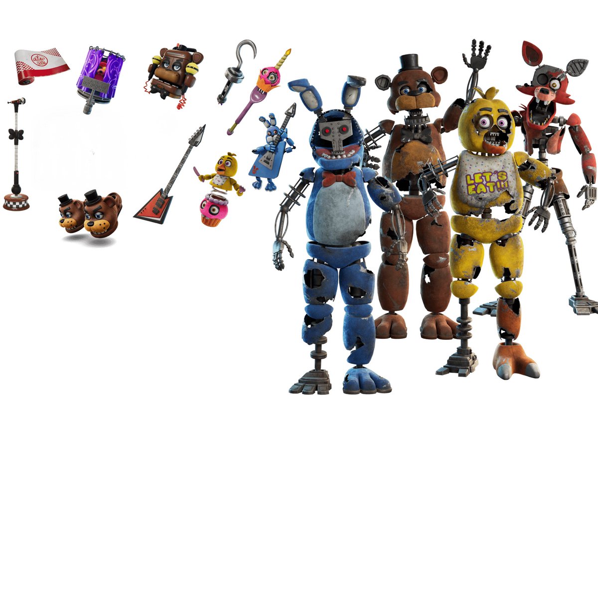 jiarxvt's tweet photo. I cannot believe the Fortnite Collab of all things is the means of which we get the Scrap animatronics in a game. https://t.co/c3yijgPkVQ