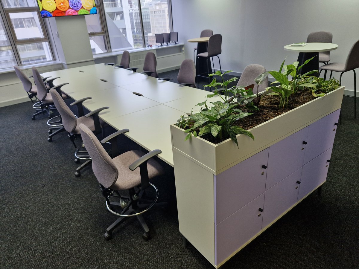 justofficeza's tweet photo. Media24 — Cape Town &amp; Johannesburg Revamp From bespoke open-plan #workspaces and informal areas to #boardrooms, comfortable #soft-seating spaces, and a welcoming #reception, every element was thoughtfully #designed to create a cohesive look and feel throughout the #offices. https://t.co/lJRJ2pW68H