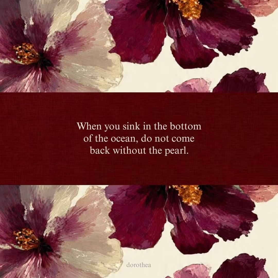 BaapofOption's tweet photo. If life forces you into depths you never wanted to reach, do not assume that the darkness has no purpose. Some seasons will take you beneath everything familiar and leave you face-to-face with your fears, your losses, your unanswered questions, also the parts of yourself you spent years avoiding. It may feel like you are drowning, but sometimes the deepest places are where the greatest transformation happens. You do not have to pretend the pain was beautiful. You only have to refuse to let it be meaningless.

So if you find yourself at the bottom of the ocean, stay long enough to discover what the depth came to teach you. Find the strength you did not know you possessed, the wisdom that only suffering could give you, the boundaries you were too afraid to have, the version of yourself that could only be born after everything else fell away. And when you finally rise, do not return empty-handed. Bring your pearl with you, not proof that you never suffered, but proof that you found something valuable within yourself because you did.